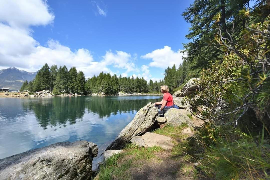 Mansarda Vista Lago A Campodolcino Bagian luar foto